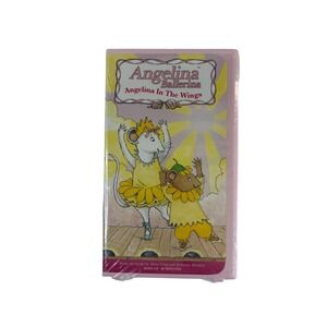 Angelina Ballerina Angelina‎ In The Wings VHS New Sealed Pink Clamshell 2002